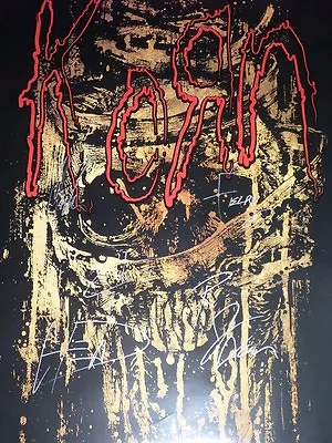 KORN * Hand Signed TOUR POSTER * ALL 5 W/PROOF L@@K • $195