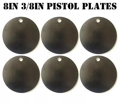 8  NRA Pistol Shooting Targets - 3/8 Thk Steel Targets - 6pc. Metal Target Set • $99.99