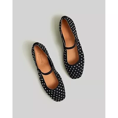 Madewell The Greta Ballet Flat In True Black Multi • $70