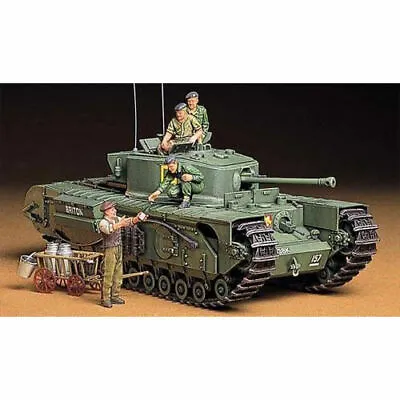 TAMIYA 35210 British Churchill VII Tank 1:35 Military Model Kit.. • £24.95