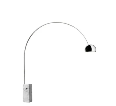 £1872.57 • Buy Flos Arc LED Floor Lamp 240cm Steerable Steel Rod Marble Base