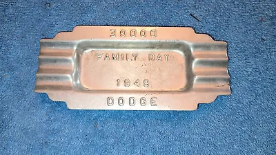 Vintage 1949 Dodge Car Dealership Family Day Advertising Aluminum Ashtray • $12