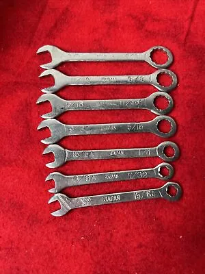 VINTAGE LOT OF 7 MINIATURE COMBINATION WRENCHES - MADE IN JAPAN (tb3.1) • $15