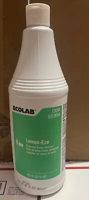 ECOLAB Lemon-Eze Bathroom Creme Cleanser • 13094 •32floz-PLS.See LISTING -7/2021 • $22.49