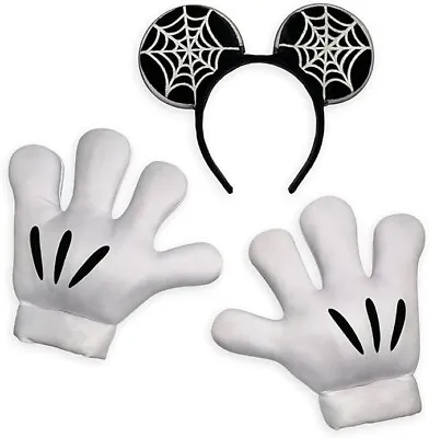 NEW Mickey Mouse Light Up Gloves And Ears Disney Halloween Costume Set Adult • $39.99