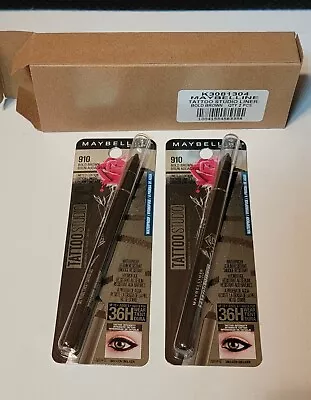 Maybelline 2 Pack: Tatoo Studio Bold Brown Liner Limited Edition Gel Pencil #910 • $15