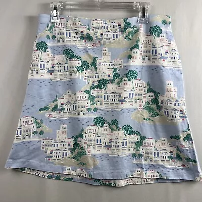 J JILL Skirt Womens Medium A-line Coastal Beach Town Stretch Comfy Knit Spring • $15.73