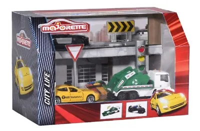 $24.90 • Buy Majorette Model Car Metal Playset Diorama City Life Toyota MAN Truck Mustang Pol