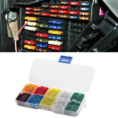 120Pcs Mix Assorted Car Mini Low Profile Fuse Box For Almost Car Brands • $10.95