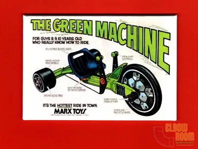 Vintage The Green Machine Ad Art 2x3  Fridge/locker Magnet Marx Toys • $3.75