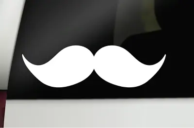 Mustache Decal Mustache Sticker Funny Dad Decal Car Decal Laptop Vinyl Decal • $4.61