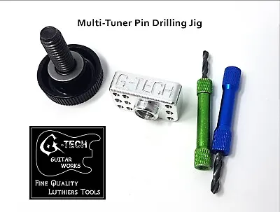 Guitar Tuner Installation Tool - Drill Jig For Pin-mount Tuners - Fender Squier • $41.21