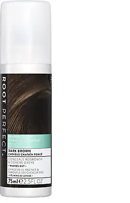 ROOT PERFECT Hair Concealer Spray Dark Brown 75ml • £4.42