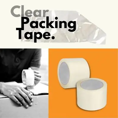 Carton Box Sealing Packaging Packing Tape 3 X100 Yds 6 Rolls + Free 3  Dispenser • $31.29