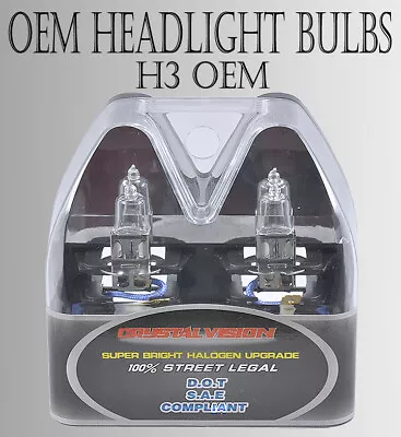 ICBEAMER X2 H3 55W Factory Standard Halogen OEM Bulb Replace Fog Light Bulb F383 • $5.99