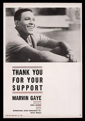 Rare! MARVIN GAYE Orig. 1965 Vintage 10x14-inch Poster • $35.08