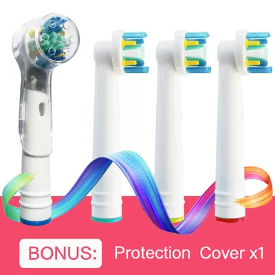 4x Electric Toothbrush Replacement Head For Oral B Brush Compatible-Floss Action • $5.90