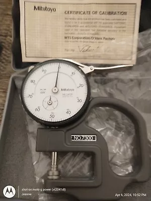 Mitutoyo Dial Thickness Gage Gauge 7300 2412F • $58