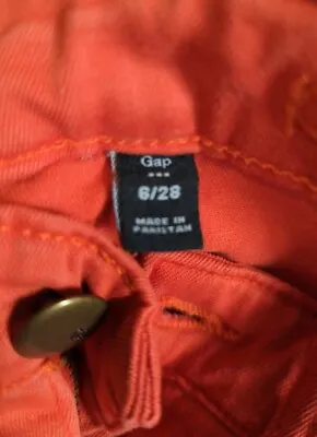 Gap Premium Skinny Orange/Red Jeans Size 28 • £5