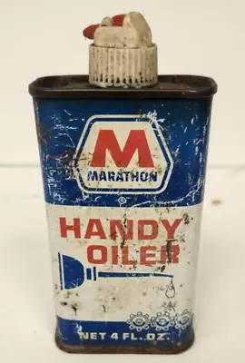 Vintage Marathon Blue Handy Oiler 4 Fl Oz. - 4/5/24#21 • $30