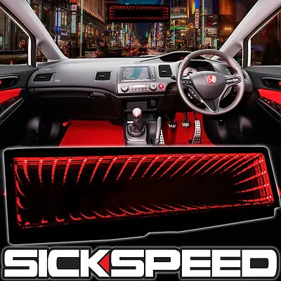 Sickspeed Galaxy Mirror Led Light Clip-on Rear View Wink Rearview Red P1 • $19.88