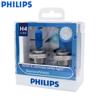 $48.89 • Buy Philips H4 Headlight Globe Kit 9003 5000K Hi Lo Beam Conversion Bulb Replace Led