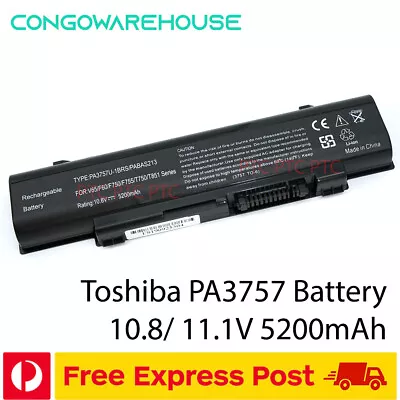Laptop Battery For Toshiba Qosmio F60 F750 F60-00Y PA3757U-1BRS PABAS213 Series • $46.41