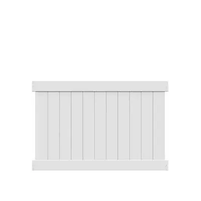 Barrette Outdoor Living Fence Panel 4' H X 6' W Vinyl Un-Assembled White • $114.40