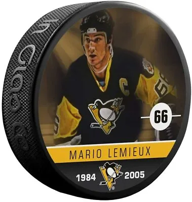 $9.77 • Buy Mario Lemieux Pittsburgh Penguins NHL Alumni Photo Hockey Puck
