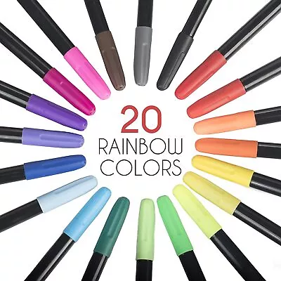 20 Fabric Markers Pens Set - Non Toxic Indelible & Permanent Fine Point • $8.95