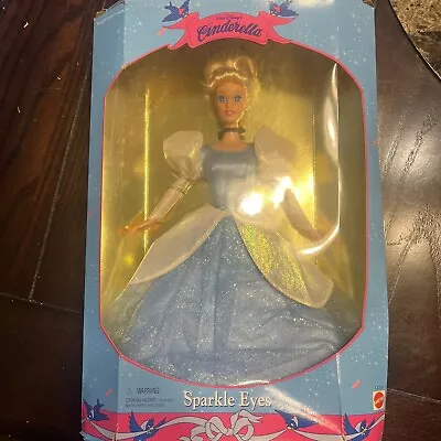 Mattel 1995 Walt Disney Cinderella Sparkle Eyes Barbie Doll • $18