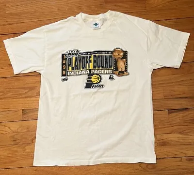 Vintage Indiana Pacers PLAYOFF BOUND Men’s XL Tee Shirt NBA • $24.95