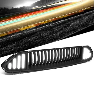 Black Vertical Style Bar Style LED DRL Front Upper Grille For 18-20 Ford Mustang • $86.20