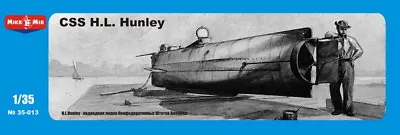 Mikro Mir 35-013 - 1/35 CSS H.L. Hunley 1863 Confederate Submarine Scale Model • £43.19