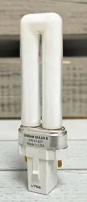 2 Pc - Osram Dulux S G23 - 2 PIN - 5w/41-827 - Fluorescent G23 Base Bulbs • $10.99