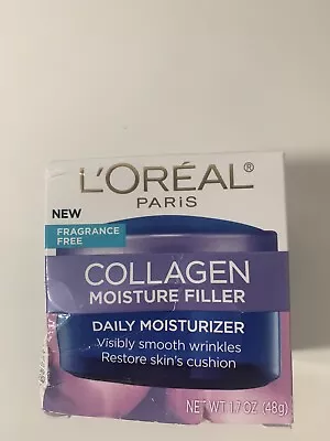 $11.99 • Buy Loreal Collagen Moisture Filler Daily Moisturizer Fragrance Free - Damaged Box