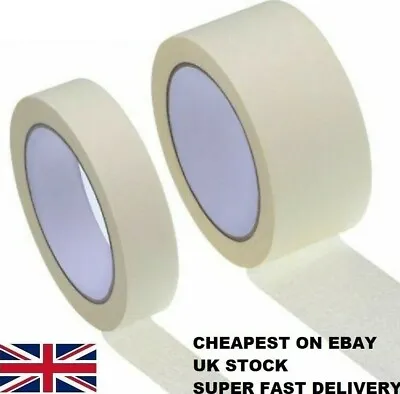 £71.99 • Buy GENERAL MASKING TAPE 50MM - 25MM X 50M DIY CRAFT PAINTER EASY TEAR Fast Delivery