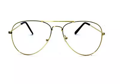 # Gold Aviator Party Clear Lens Costume Accessory • $7.99