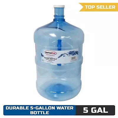 5 Gallon Water Jug Large Reusable Container Bottle Durable Plastic Big BPA FREE • $24.70