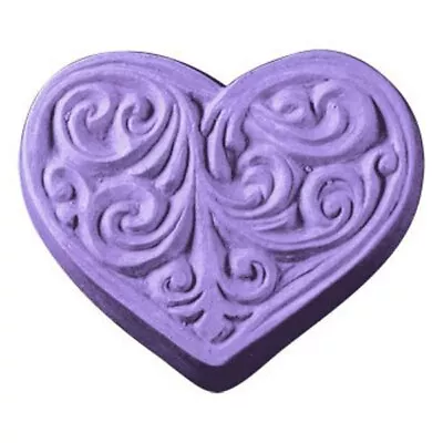 Victorian Heart Soap Mold By Milky Way Molds - MW25 • $8.99