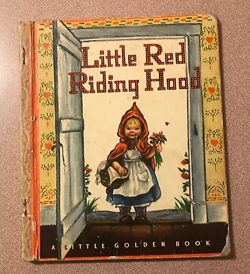 Vtg 1948 LITTLE RED RIDING HOOD Little Golden Book #42 ~ Mason NH ~ B Edition • $9.95