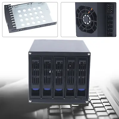 6 Gbps 5 Bay SATA HDD SAS Docking Station Offline Clone 2.5/3.5  Hard Drive Bays • $84.55