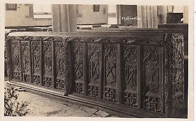 Oak Carved Pews Inside Church MULLION Cornwall RP • £2.99