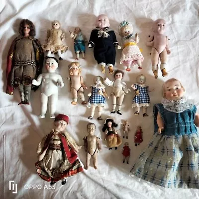 18 Antique Cute/Googly/Kestner/Glass Eyes/SFBJ Mini China DOLL+ Dolls • $528.17