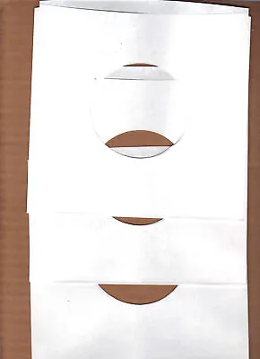 45rpm Paper Sleeves:  LOT Of  THIRTY SOLID WHITE Record Sleeves • $4