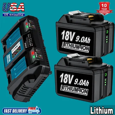 For Makita 18V 9.0Ah BL1860 LXT Lithium Ion Battery-2Pack/Charger BL1830 BL1850. • $20.70