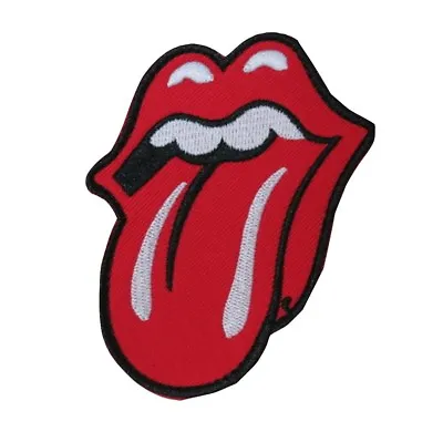 Rolling Stone Tongue Retro Music Embroidered Hook And Loop Patch • $6.99