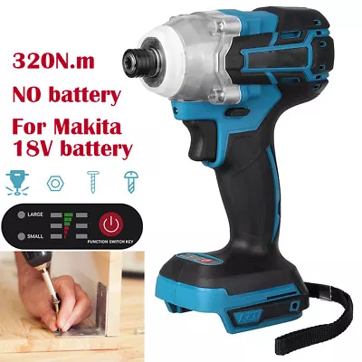 Electric Cordless Brushless Impact Driver For Makita DTD154Z 18V Li-Ion 1/4″ UK • £29.87