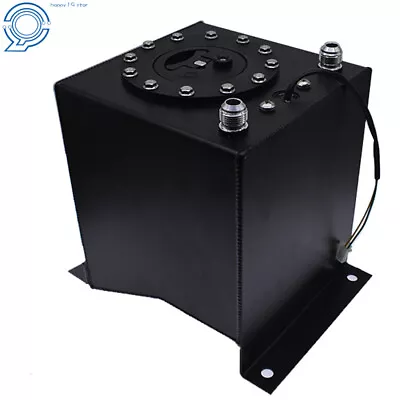 2.5 Gallon / 10L Fuel Cell Tank Racing Drift W/ Level Sender Aluminum Black • $48.16