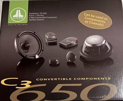 JL AUDIO C3-650 6.5  165mm Component/Coaxial Car Speakers Silk Soft Dome Tweeter • $549.95